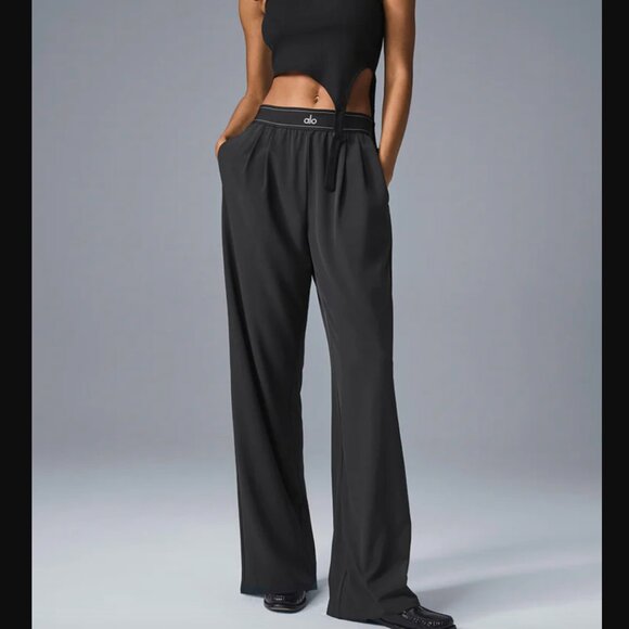 ALO Yoga Suit Up Trouser / Black / Small / NEW - Picture 1 of 5